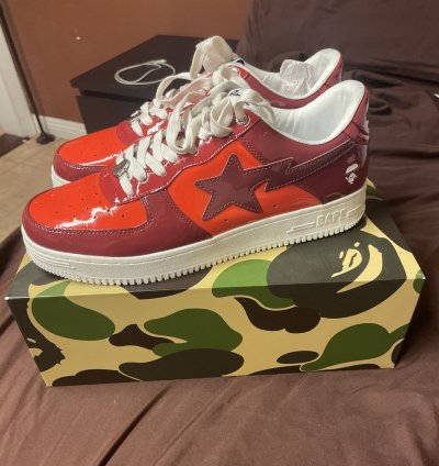 Bapesta Low Patent Leather