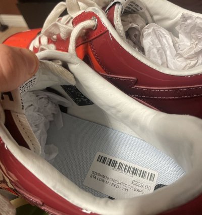Bapesta Low Patent Leather