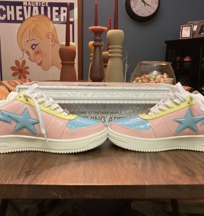 Bapesta Low Shark Face Pink