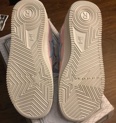 Bapesta Low Shark Face Pink