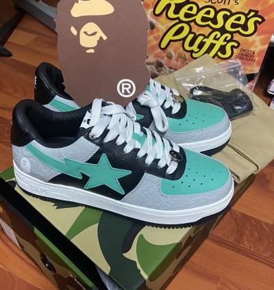 Bapesta Lows grey Green