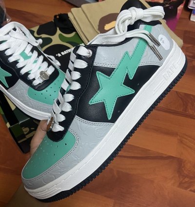 Bapesta Lows grey Green
