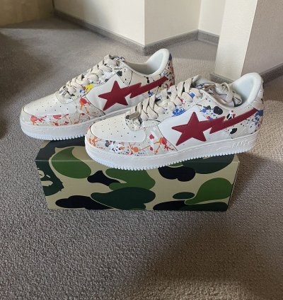 Bapesta M1 3 Paint Ivory