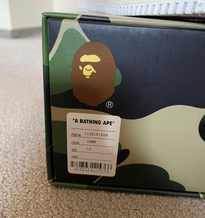 Bapesta M1 3 Paint Ivory
