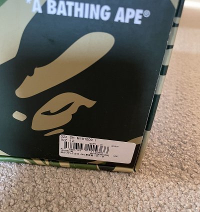 Bapesta M1 3 Paint Ivory