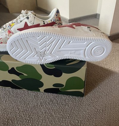 Bapesta M1 3 Paint Ivory