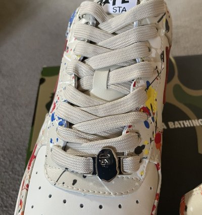 Bapesta M1 3 Paint Ivory