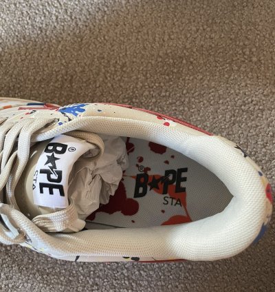 Bapesta M1 3 Paint Ivory