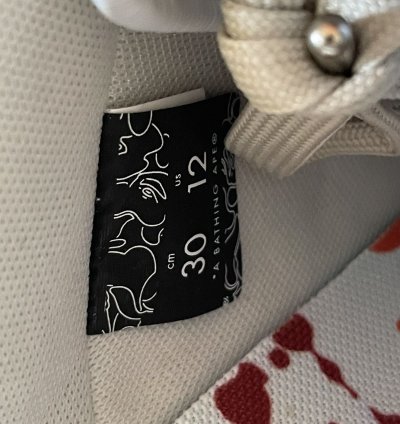 Bapesta M1 3 Paint Ivory