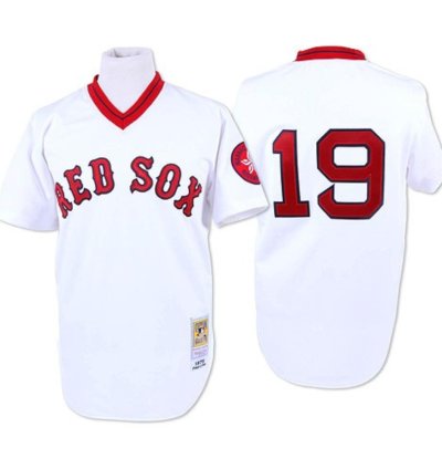 Boston Red Sox Fred Lynn White Throwback Pullover Jersey