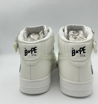 Bapesta Mid Triple White