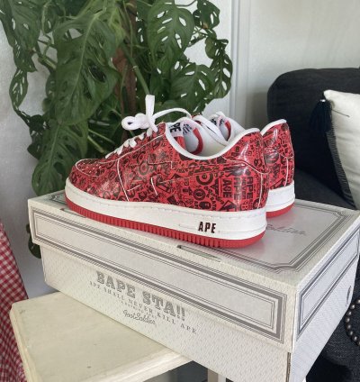 Bapesta Multi Logo Red 2007
