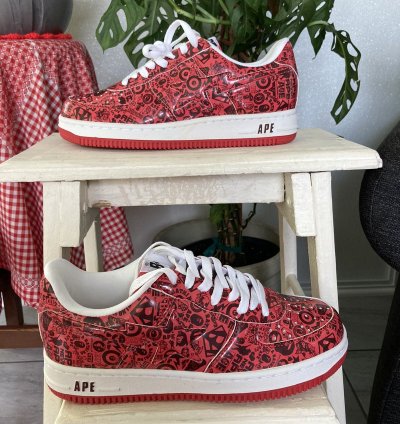 Bapesta Multi Logo Red 2007