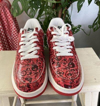 Bapesta Multi Logo Red 2007