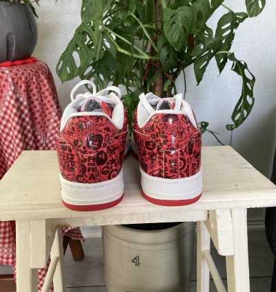 Bapesta Multi Logo Red 2007