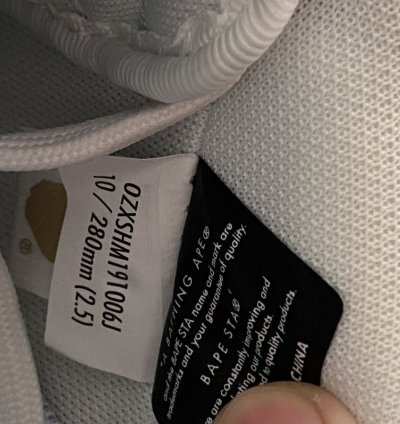 Bapesta Nostalgic Yellow Green Size 10