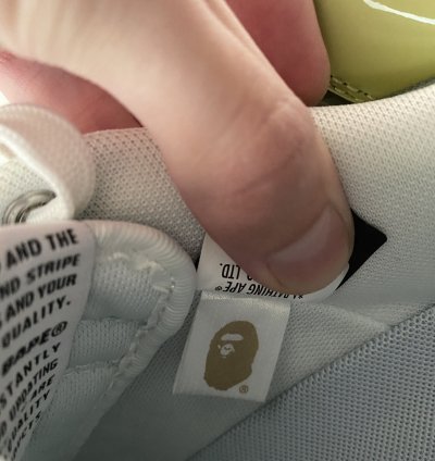 Bapesta Nostalgic Yellow Green Size 10