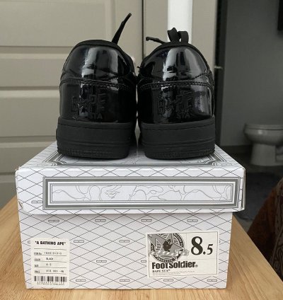 Bapesta Patent Black