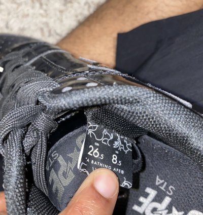 Bapesta Patent Black