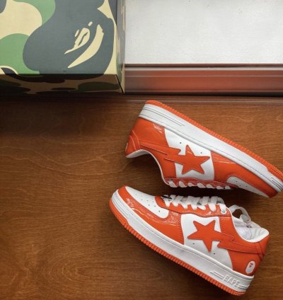 Bapesta Patent Leather Orange