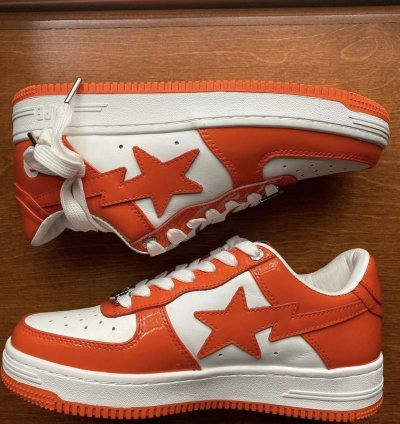 Bapesta Patent Leather Orange
