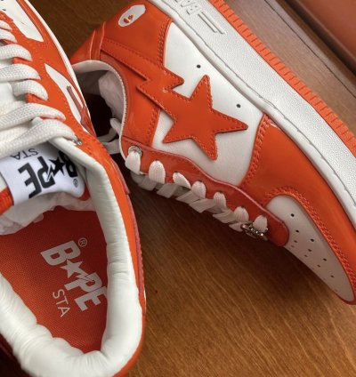 Bapesta Patent Leather Orange
