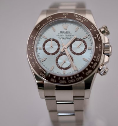 Rolex Daytona 2024 New Reference Rolex Daytona Platinum Ice Blue Dial 126506 Unworn