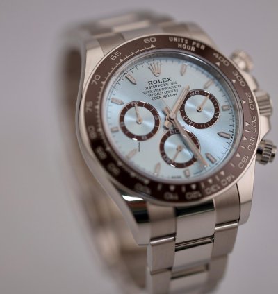 Rolex Daytona 2024 New Reference Rolex Daytona Platinum Ice Blue Dial 126506 Unworn
