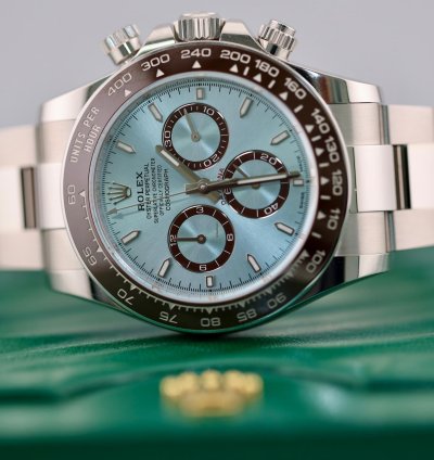 Rolex Daytona 2024 New Reference Rolex Daytona Platinum Ice Blue Dial 126506 Unworn