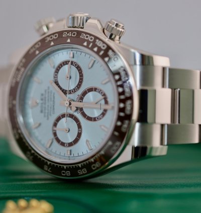 Rolex Daytona 2024 New Reference Rolex Daytona Platinum Ice Blue Dial 126506 Unworn