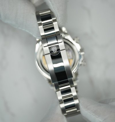 Rolex Daytona 2024 Platinum Daytona Diamond Baguette Unworn Open Case Back Box Papers 126506