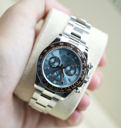 Rolex Daytona 2024 Platinum Daytona Diamond Baguette Unworn Open Case Back Box Papers 126506