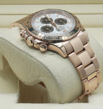 Rolex Daytona 40mm Rose Gold Meteorite Dial 116505 Full Set