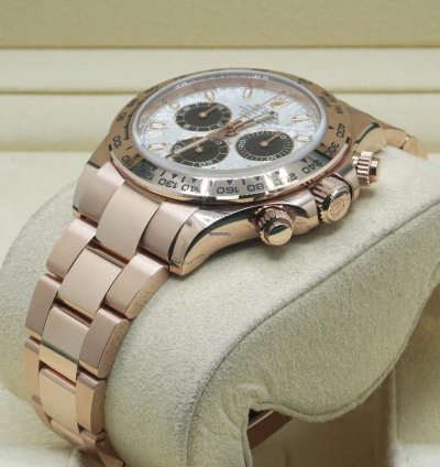 Rolex Daytona 40mm Rose Gold Meteorite Dial 116505 Full Set