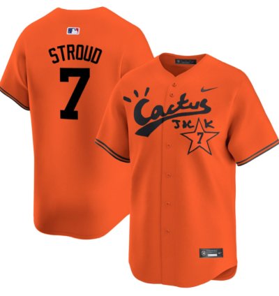 Cj Stroud 7 Houston Astros Cactus Jack Men Jersey - Orange