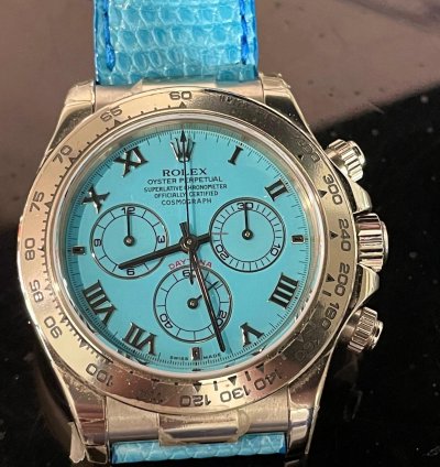 Rolex Daytona Beach Blue Ref 116519 Turquoise Dial Nos 2002