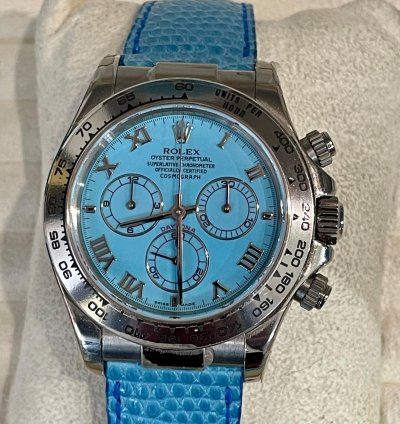 Rolex Daytona Beach Blue Ref 116519 Turquoise Dial Nos 2002