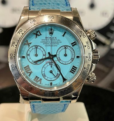 Rolex Daytona Beach Blue Ref 116519 Turquoise Dial Nos 2002