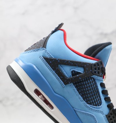 Travis Scott X Jordan 4 Retro Cactus Jack Blue
