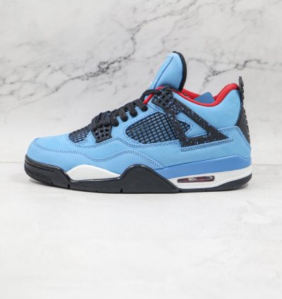 Travis Scott X Jordan 4 Retro Cactus Jack Blue