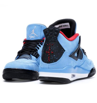 Travis Scott X Jordan 4 Retro Cactus Jack Blue