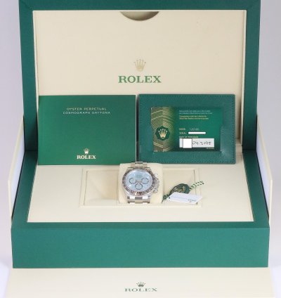 Rolex Daytona Cosmograph 126506 Ice Blue Baguette Platinum Sticker New 2025