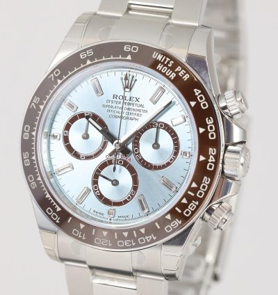 Rolex Daytona Cosmograph 126506 Ice Blue Baguette Platinum Sticker New 2025