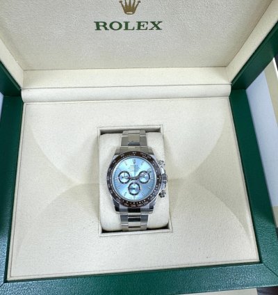 Rolex Daytona Cosmograph Daytona 40mm Ice Blue Dial Platinum