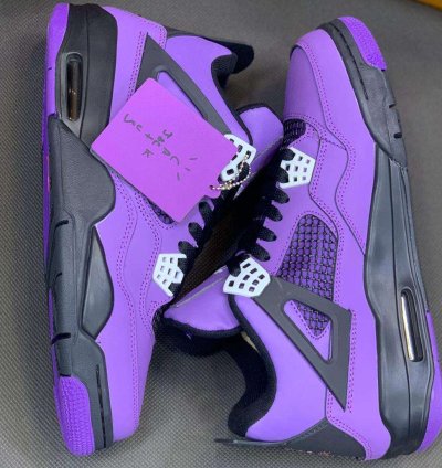 Travis Scott X Jordan 4 Cactus Jack Purple