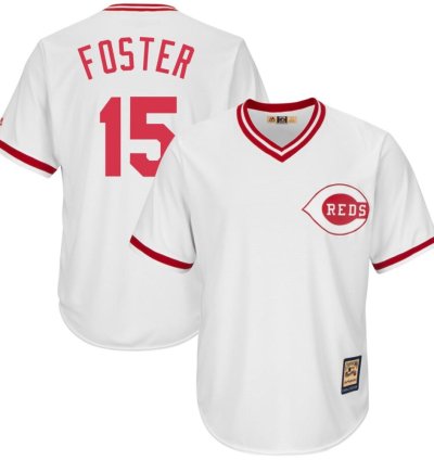 Cincinnati Reds George Foster White Throwback Pullover Jersey