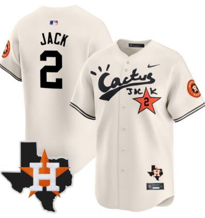 Jack 2 Houston Astros Cactus Jack Limited Jersey Houston Patch