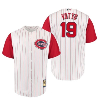 Cincinnati Reds Joey Votto White 1961 Throwback Jersey