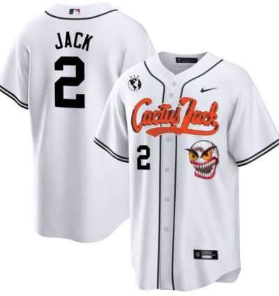 Jack 2 Houston Astros Cactus Jack White Jersey