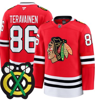 Teuvo Teravainen Jersey 86 Chicago Blackhawks Premium All Stitched Red